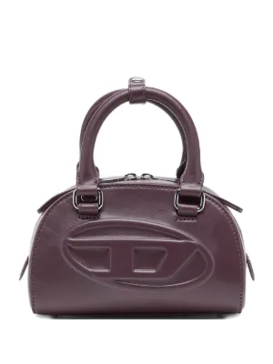 Diesel 1DR Dome-mini bowling bag in leather