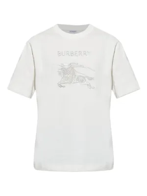 Burberry logo-embroidered T-shirt