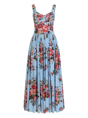 Dolce & Gabbana flower bouquet-print maxi dress