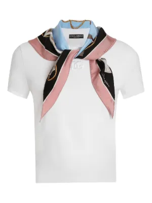 Dolce & Gabbana scarf-wrapped T-shirt