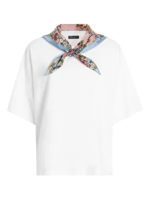 Dolce & Gabbana scarf-detail T-shirt