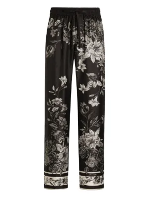 Dolce & Gabbana floral-print trousers