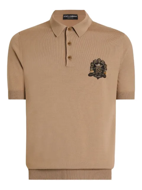 Dolce & Gabbana virgin wool polo shirt