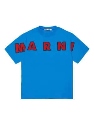 Marni Kids embroidered-logo T-shirt