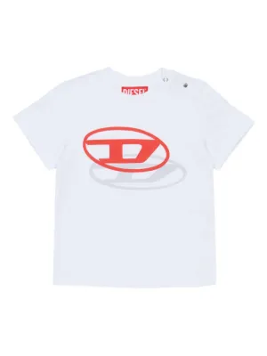 Diesel Kids logo-graphic crew-neck T-shirt