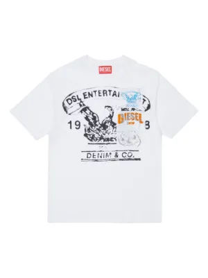 Diesel Kids Tdersim Over printed T-shirt
