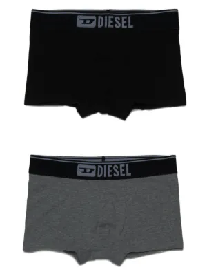 Diesel Kids logo-print cotton boxers (pack of three)