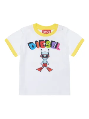 Diesel Kids Mtirulb graphic-print T-shirt