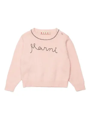 Marni Kids embroidered-logo sweater