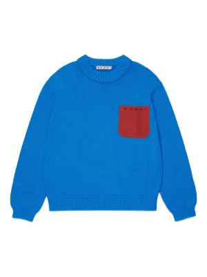 Marni Kids chest-pocket sweater