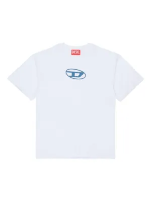 Diesel Kids logo-embroidered T-shirt