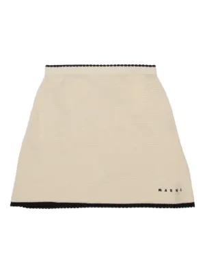 Marni Kids scalloped trim skirt
