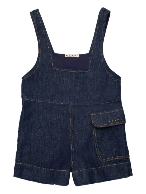 Marni Kids pocket sleeveless dungarees