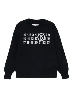 MM6 Maison Margiela Kids logo-graphic sweater