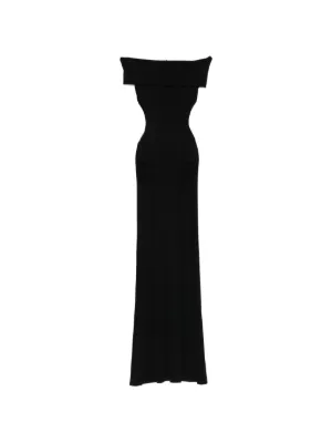 Cowboys of Habit off-shoulder cutout maxi dress