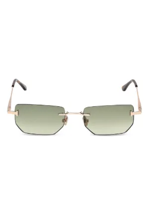 TOM FORD Eyewear rimless rectangle-frame sunglasses