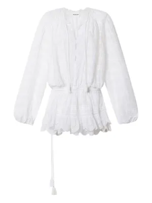 MARANT &Eacute;TOILE Preya eyelet ruffled dress