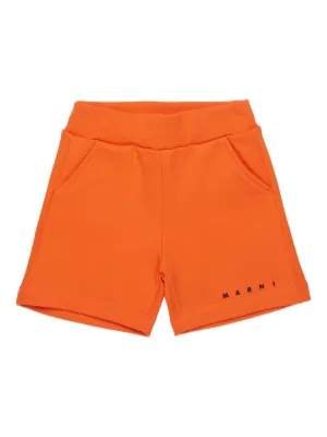 Marni Kids logo-detail shorts