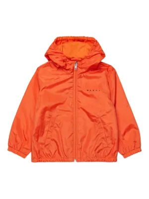 Marni Kids hooded zip-up jacket