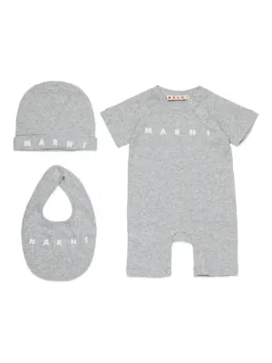 Marni Kids logo-print babygrow (set of three)