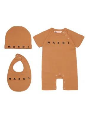 Marni Kids logo-print babygrow (set of three)