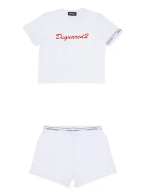 DSQUARED2 KIDS logo-detail pyjama set