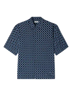 SANDRO link print loose-fit shirt