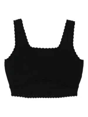 SANDRO cropped decorative knit top