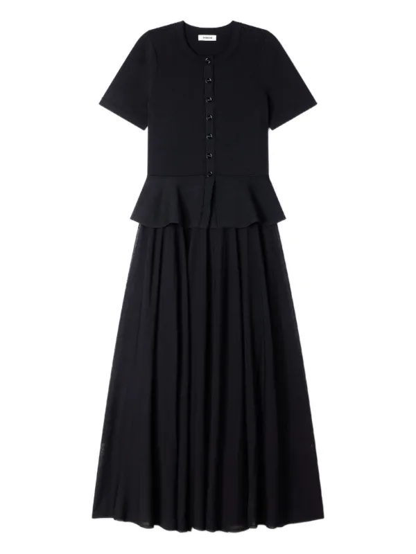 SANDRO peplum knit dress