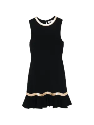 SANDRO metal chain knit mini dress