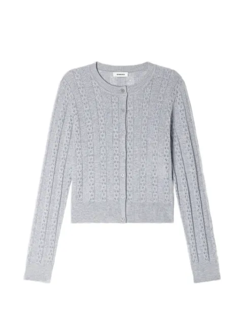 SANDRO buttoned knitted cardigan