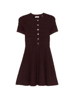 SANDRO floral print knit mini dress