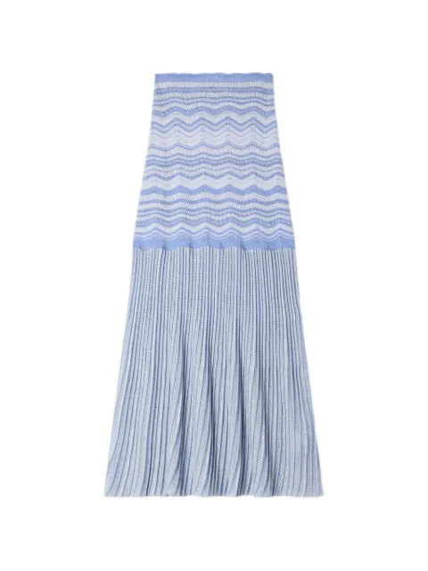 SANDRO maxi decorative knit skirt