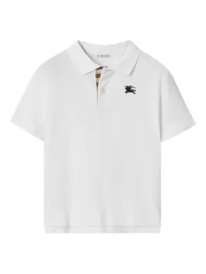 Burberry Kids equestrian knight design polo shirt