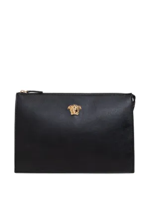Versace La Medusa zipped clutch bag
