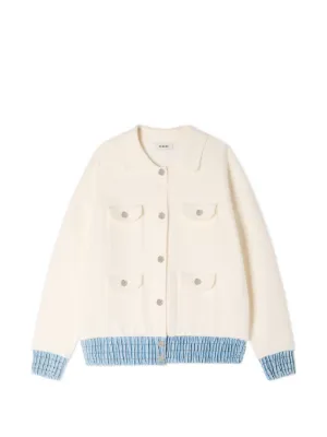 SANDRO cardigan with denim details