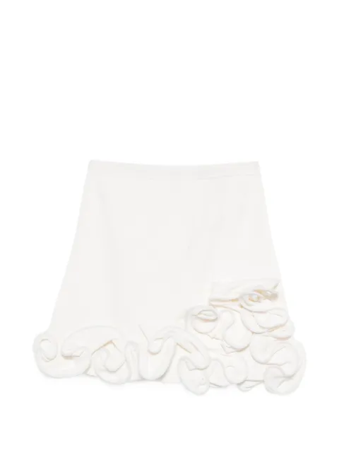 SANDRO mini floral knit skirt