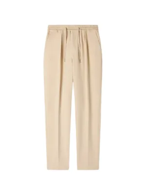 SANDRO elasticated straight-leg trousers