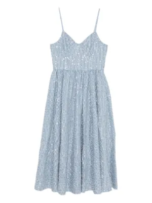 SANDRO sequined midi dress
