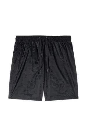 SANDRO square cross swim shorts