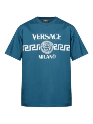 Versace printed cotton-jersey regular T-shirt