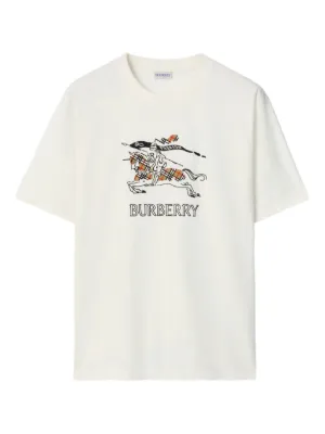 Burberry equestrian-sketch cotton T-shirt