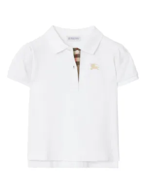 Burberry Kids Equestrian Knight Design polo shirt