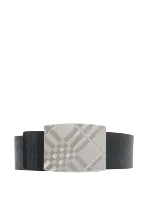 Burberry reversible engraved Check belt