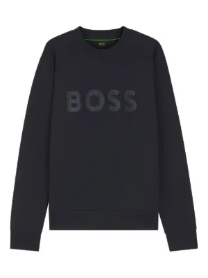 BOSS logo-print crew-neck sweatshirt