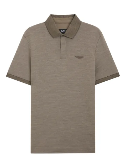 BOSS x Aston Martin polo shirt in wool-cotton piqué