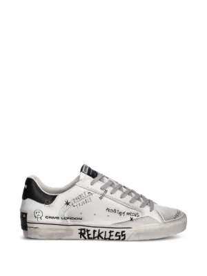 Crime London lettering detail sneakers