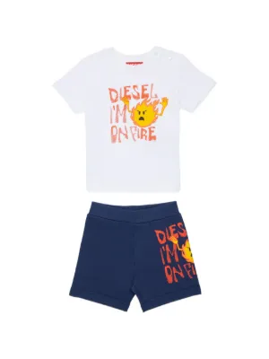 Diesel Kids graphic-print tracksuit set