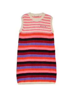 Marni Kids striped sleeveless dress