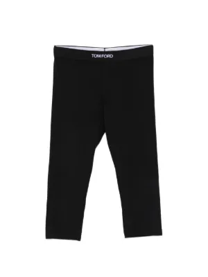 TOM FORD logo-waistband trousers